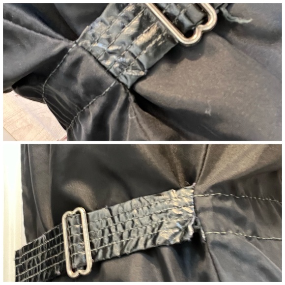 VINTAGE |•JCPENNEY•| 80s Snowmobile Suit Hooded Black w/ Yellow Striping - Picture 10 of 15